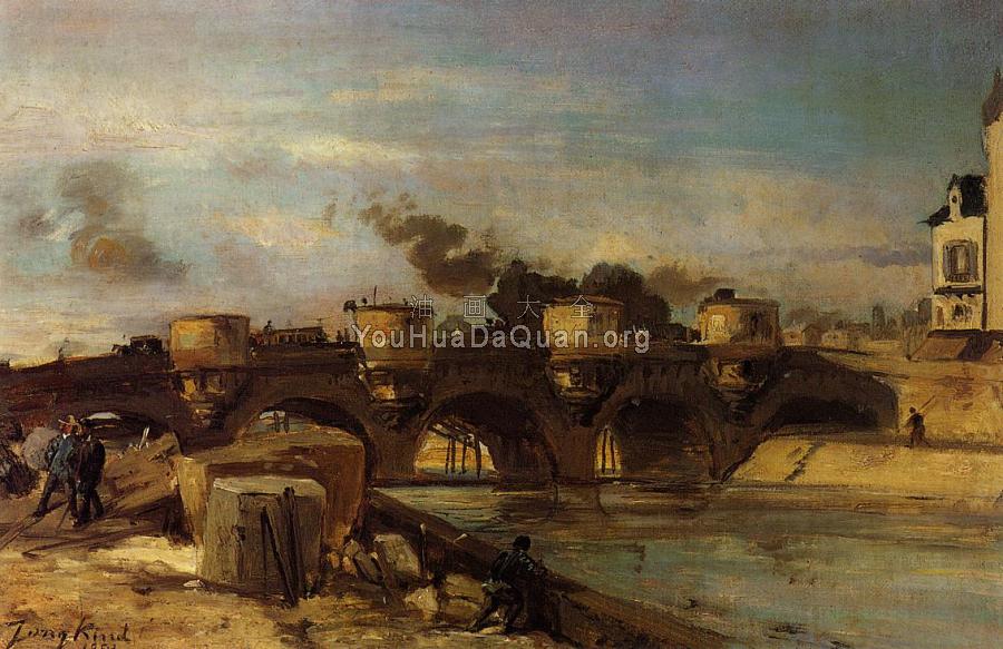 Fire on Pont Neuf - 约翰·巴托特·琼坎